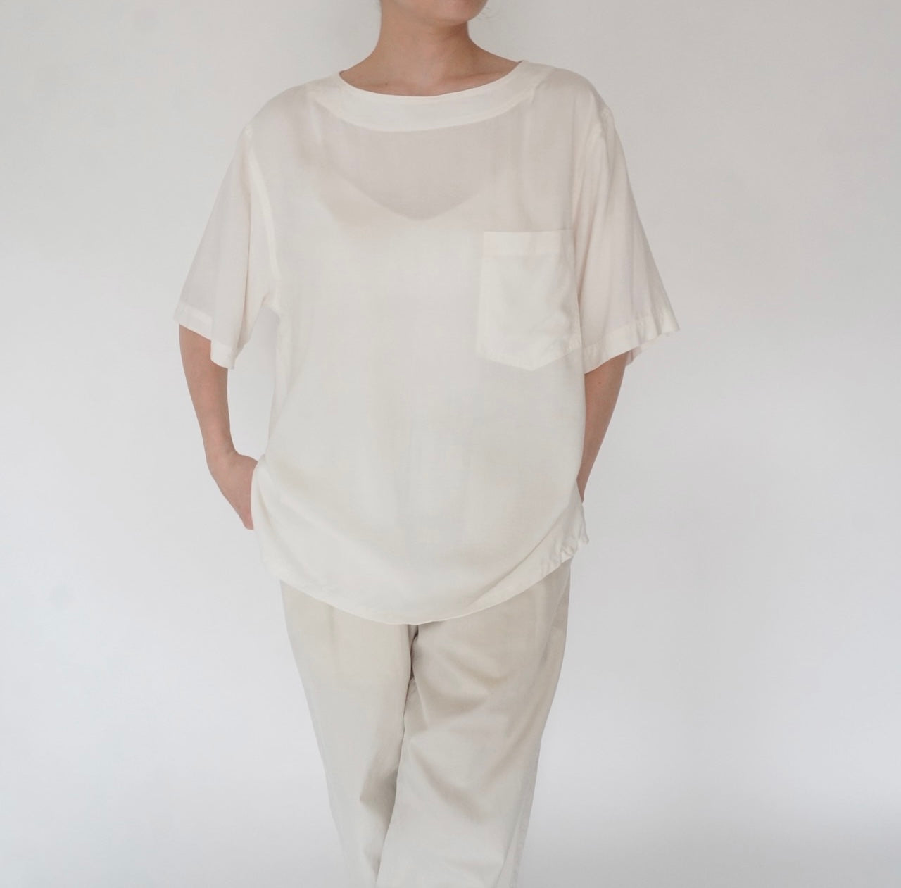 90s Rayon Design Top Made in USA