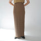 90s Ribbed Maxi Skirt