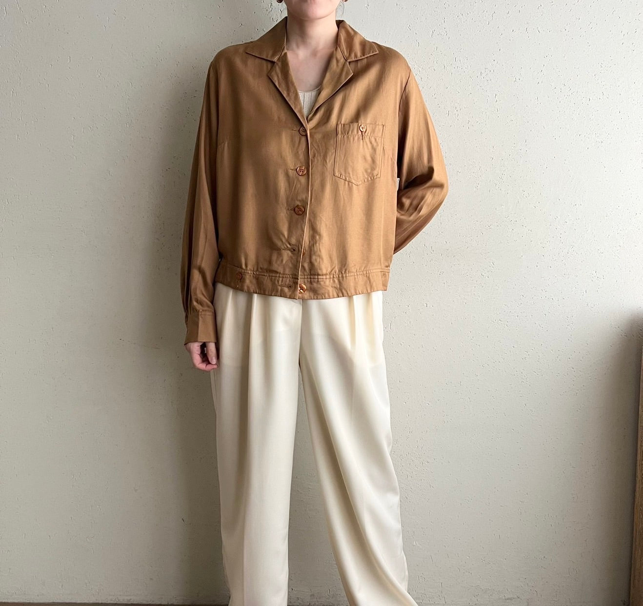 90s"ALBA MODA " EURO Silk Shirt