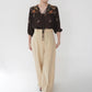 70s Printed Blouse