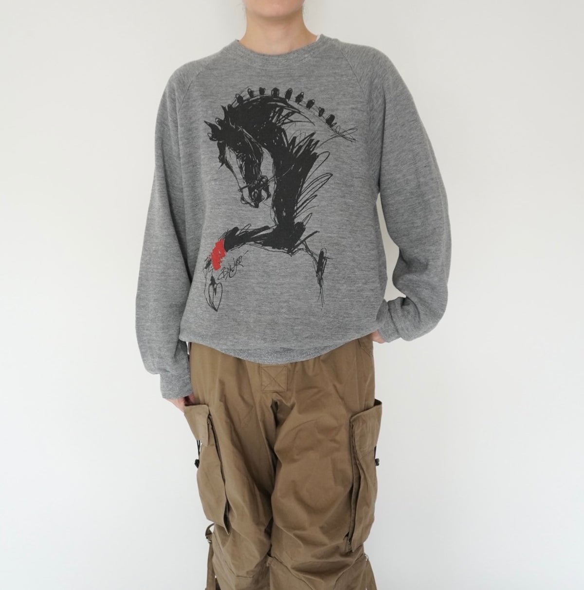 90s Printed Sweater Made in USA