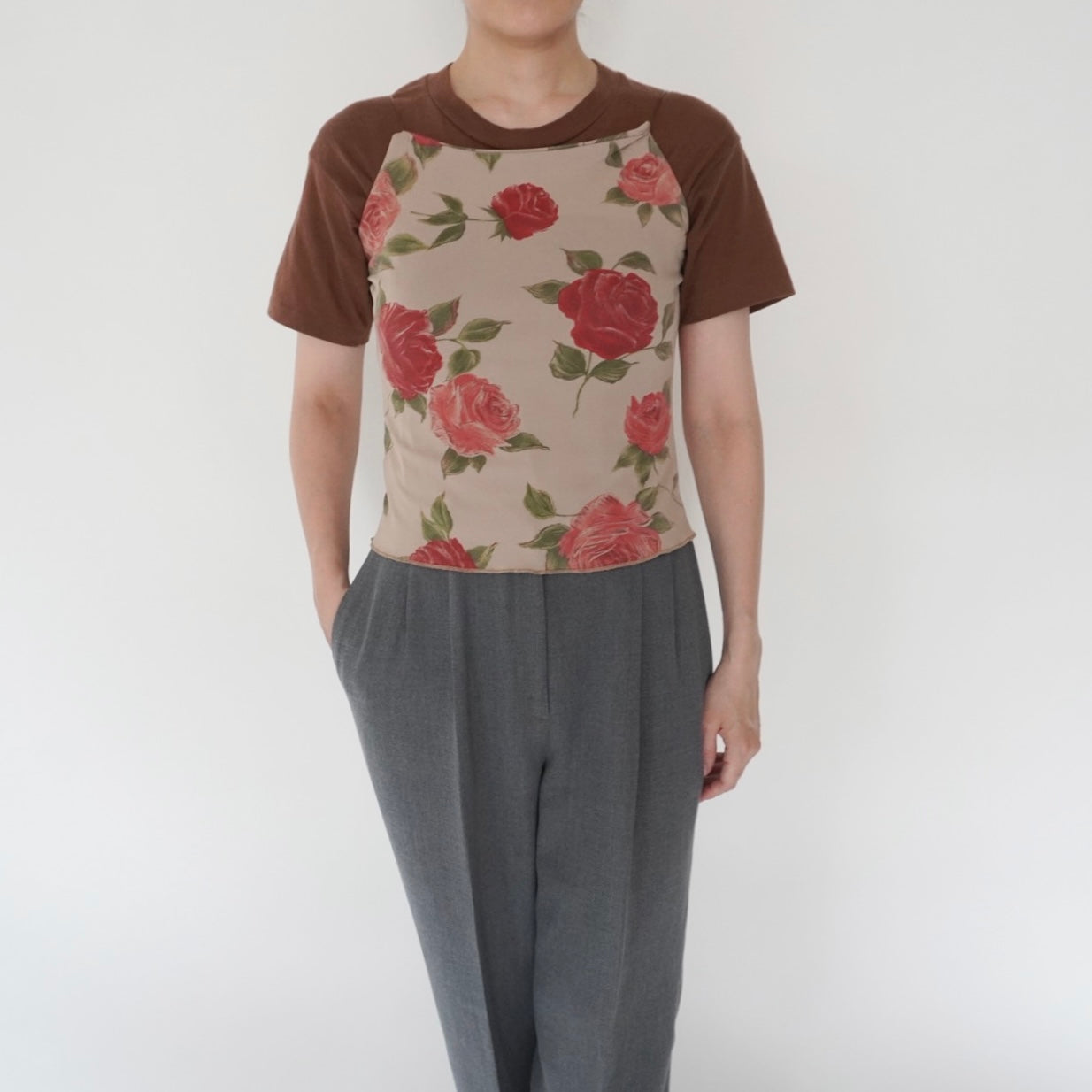 90s Floral Print Camisole Top