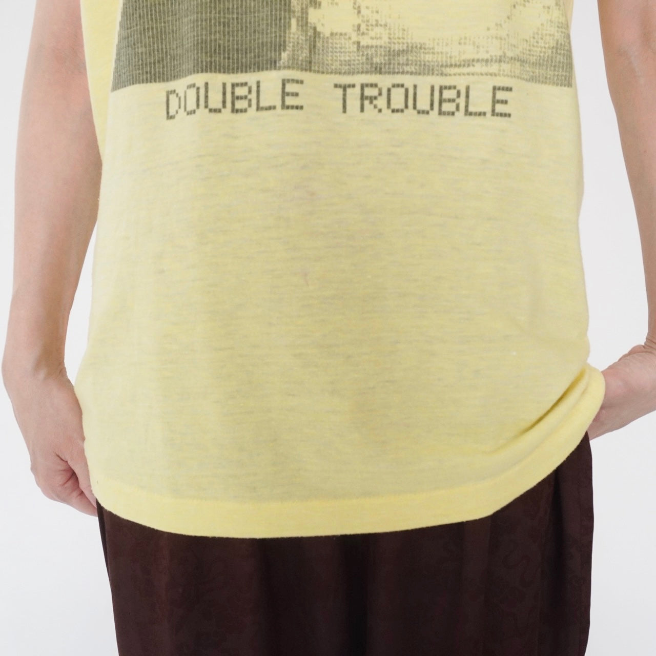 80s Photo Printed T-shirt Made in USA