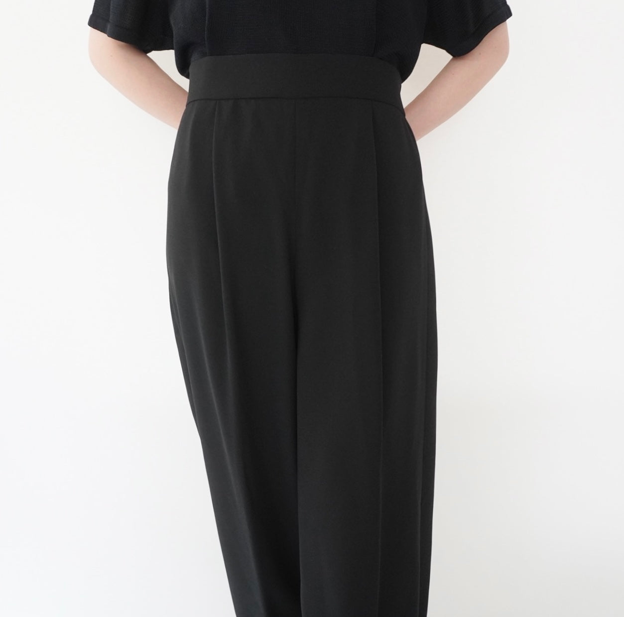 90s Black Wide Pants
