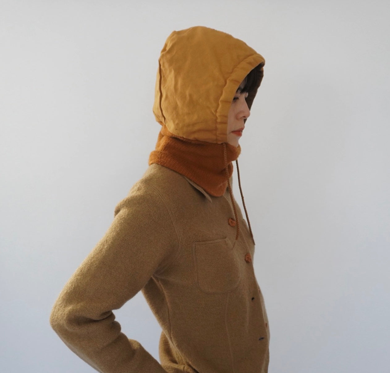 90s Cotton ×Ribbed Balaclava