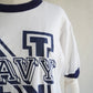 90s Printed Ringer T-shirt Made in USA