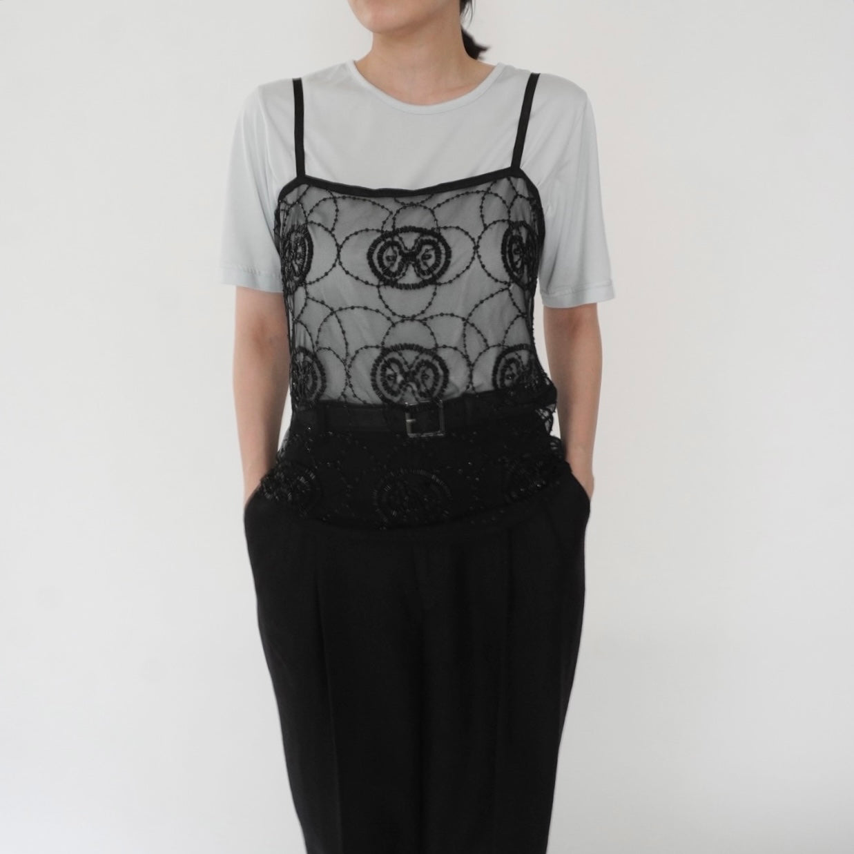 90s Beads Design Camisole Top