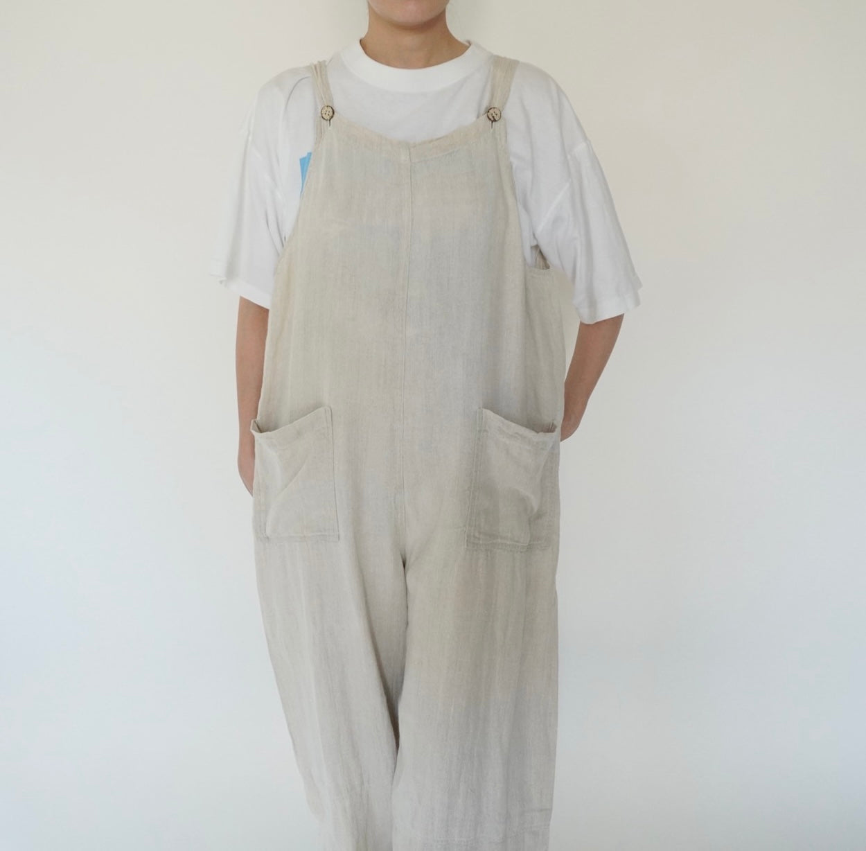 90s Linen Jumpsuit Made in Italy