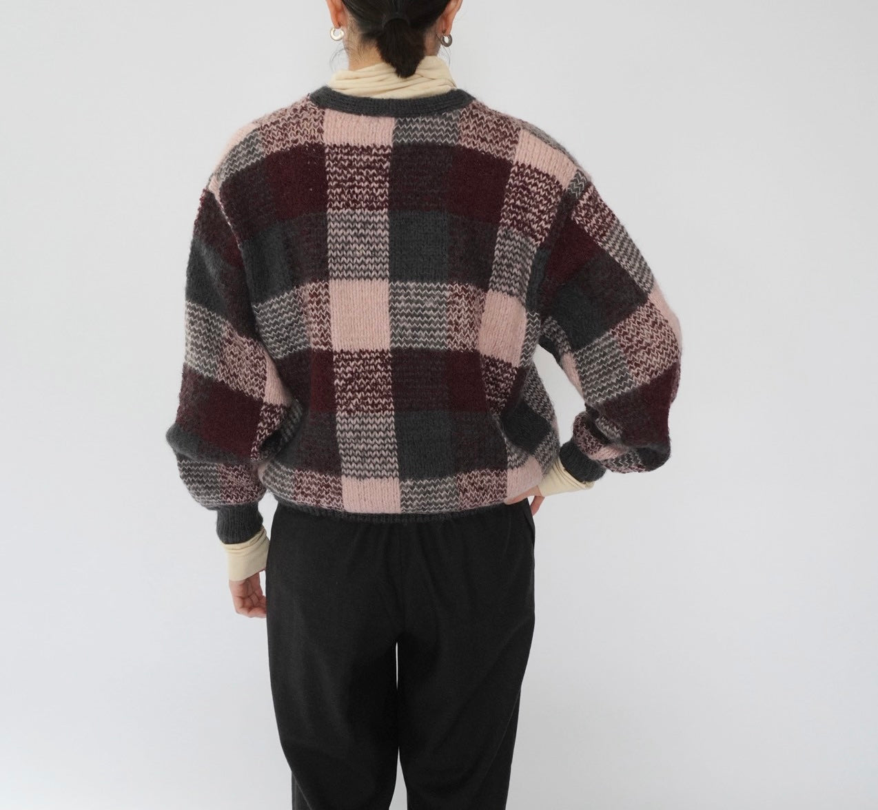 90s Pattern Mohair Cardigan