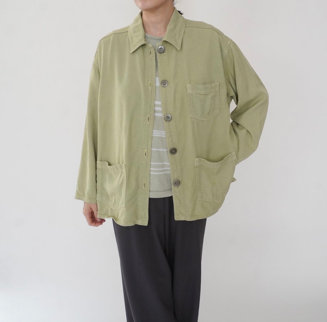 90s Light Green Jacket  Made in USA