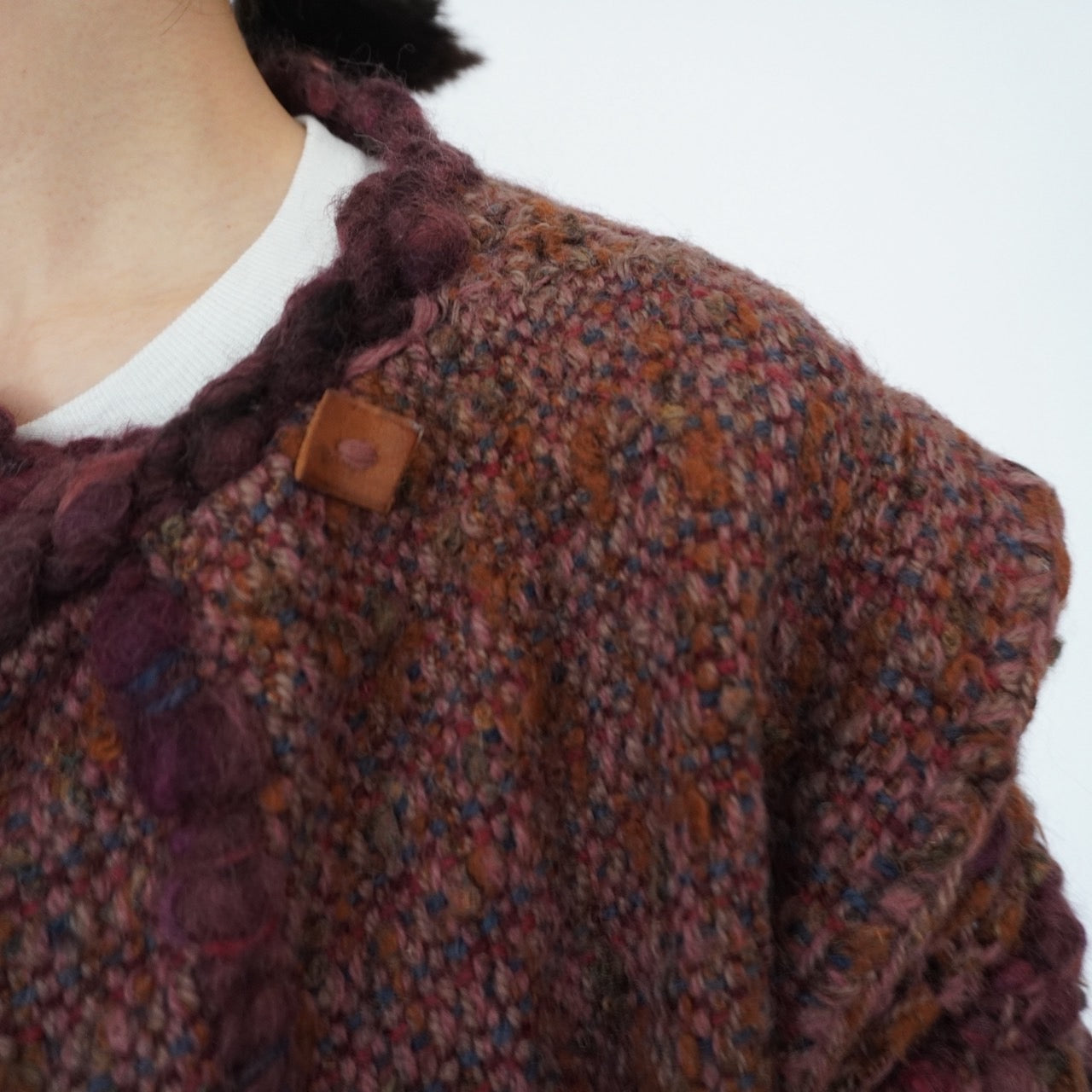 70s80s Woven Knit Jacket