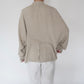 90s Design Beige Blouse