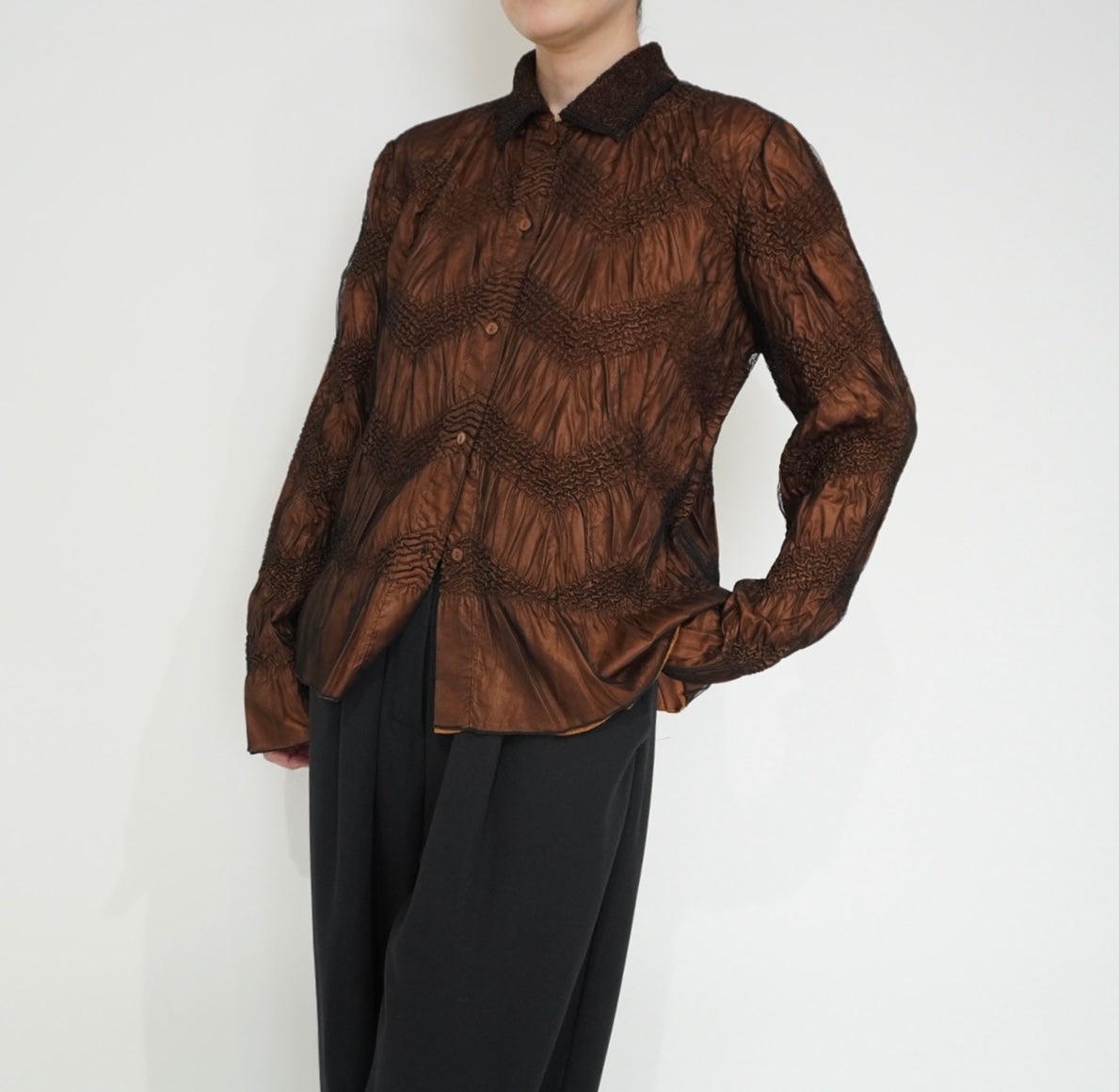 90s Pleat Design Shirt