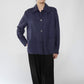 90s Navy Linen Jacket