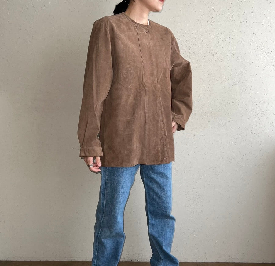 90s Suede Blouse