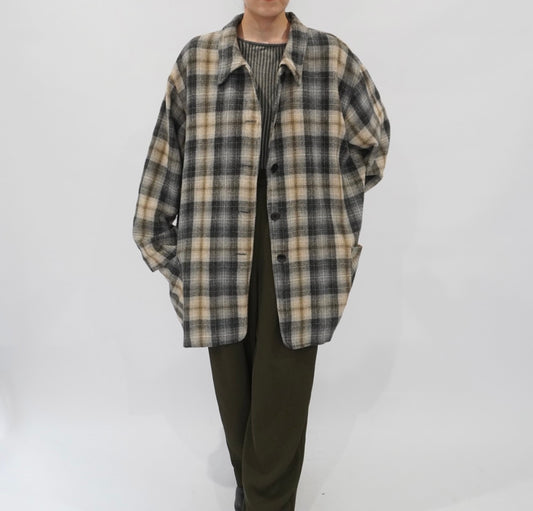 90s Plaid Light Jacket