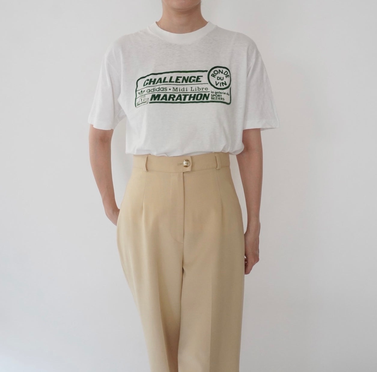 90s EURO "adidas" T-shirt