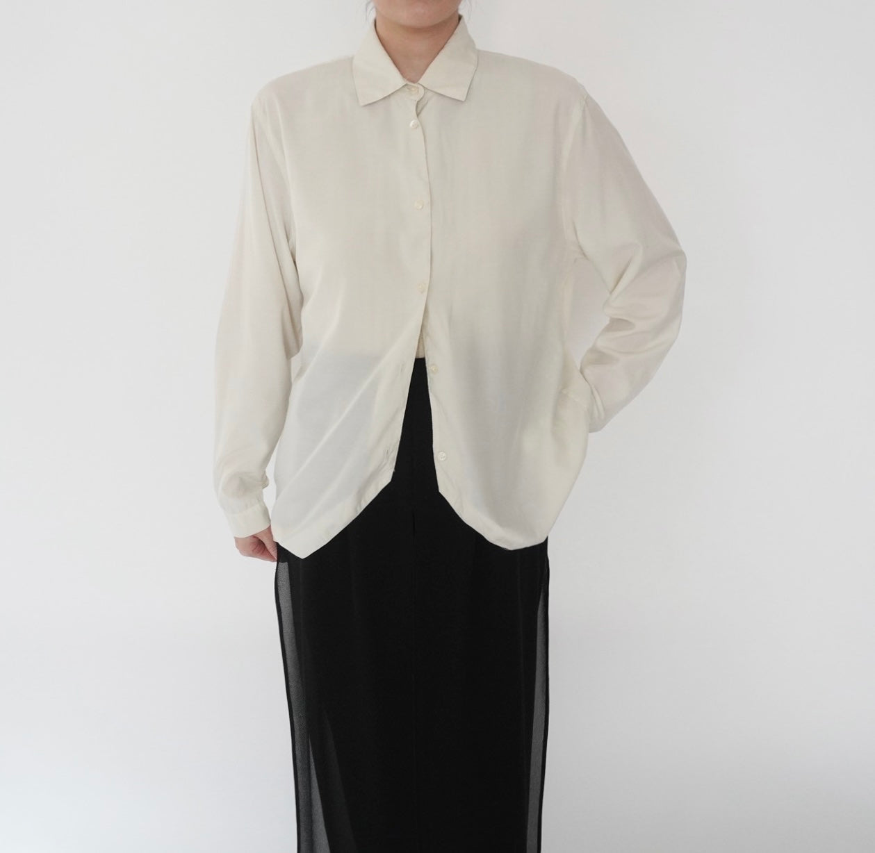 80s "finity x SAKS FIFTH AVENUE" Design Shirt Made in USA