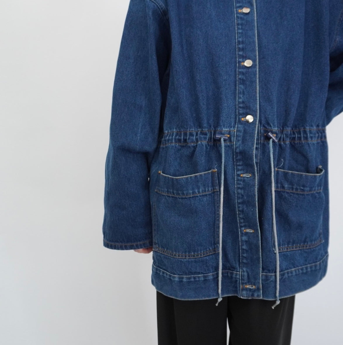 90s Hooded Denim Jacket