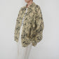 90s Floral Print Linen Shirt,Jacket Made in USA