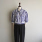 90s Cotton Striped Shirt,Jacket Made in Italy