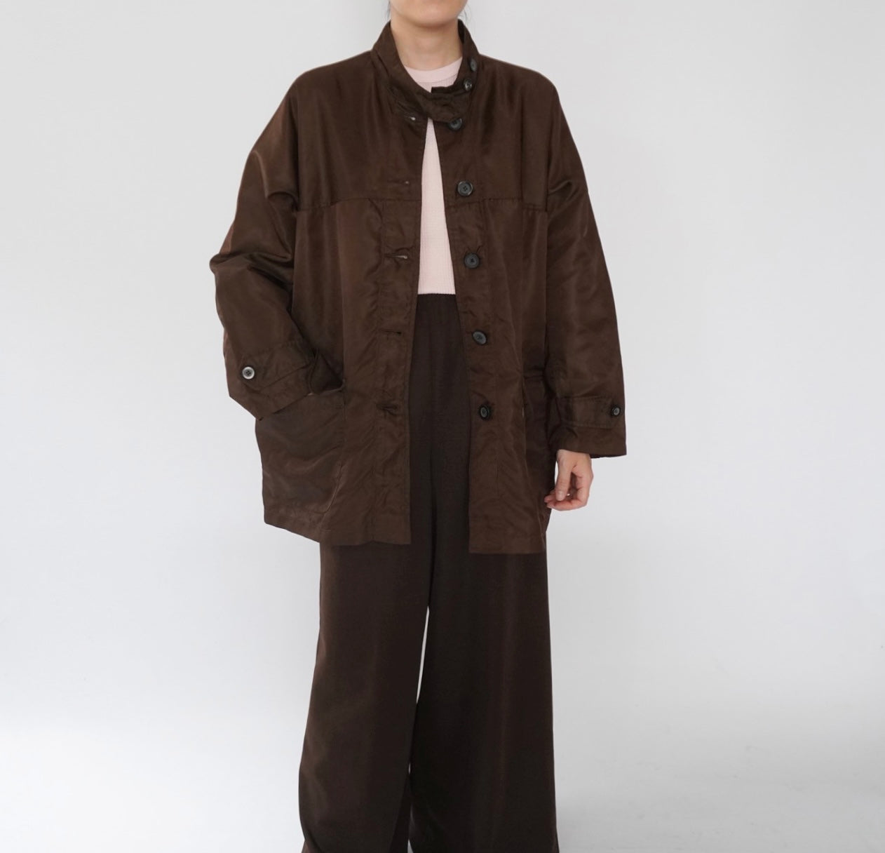 90s Brown Nylon Jacket