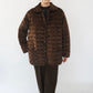90s Velour Quilted Jacket Made in Italy