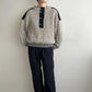 80s Black x White Knit Made in  Norway