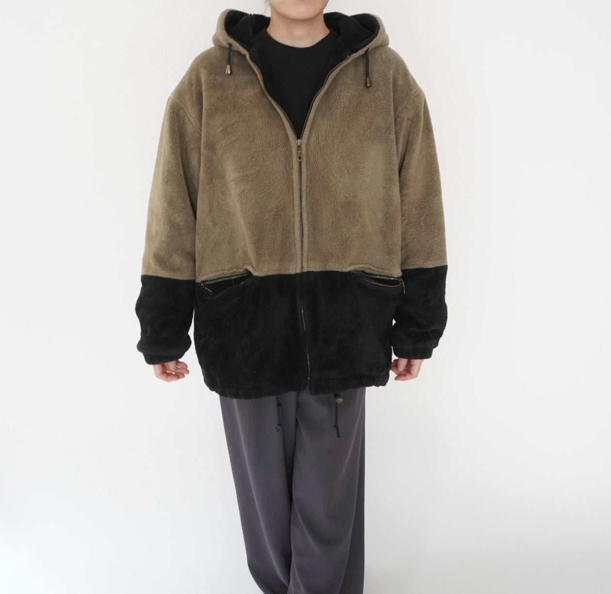 90s Two Tone Fleece Jacket