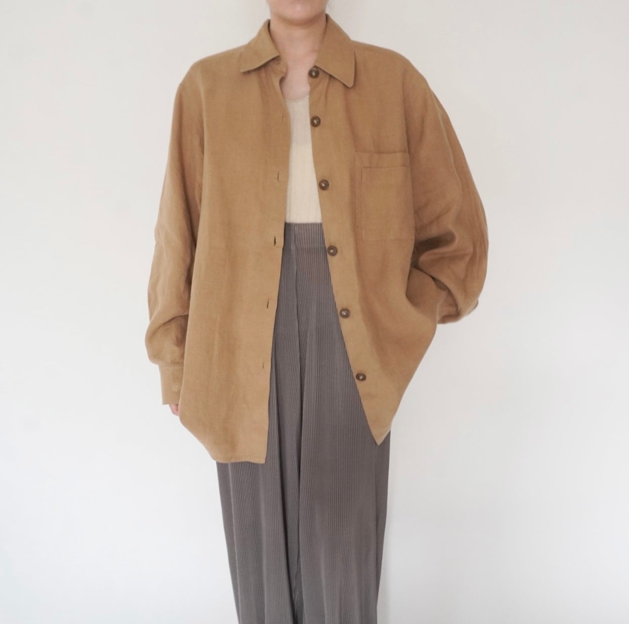 90s Oversized Linen Shirt