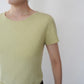90s Silk Ribbed Top