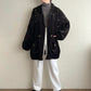 90s Black Velour Reversible Jacket
