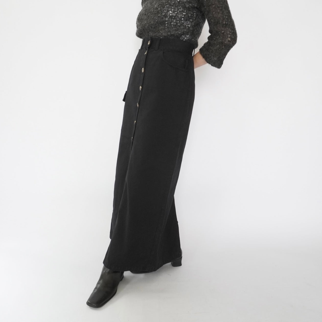 90s EURO Black Skirt