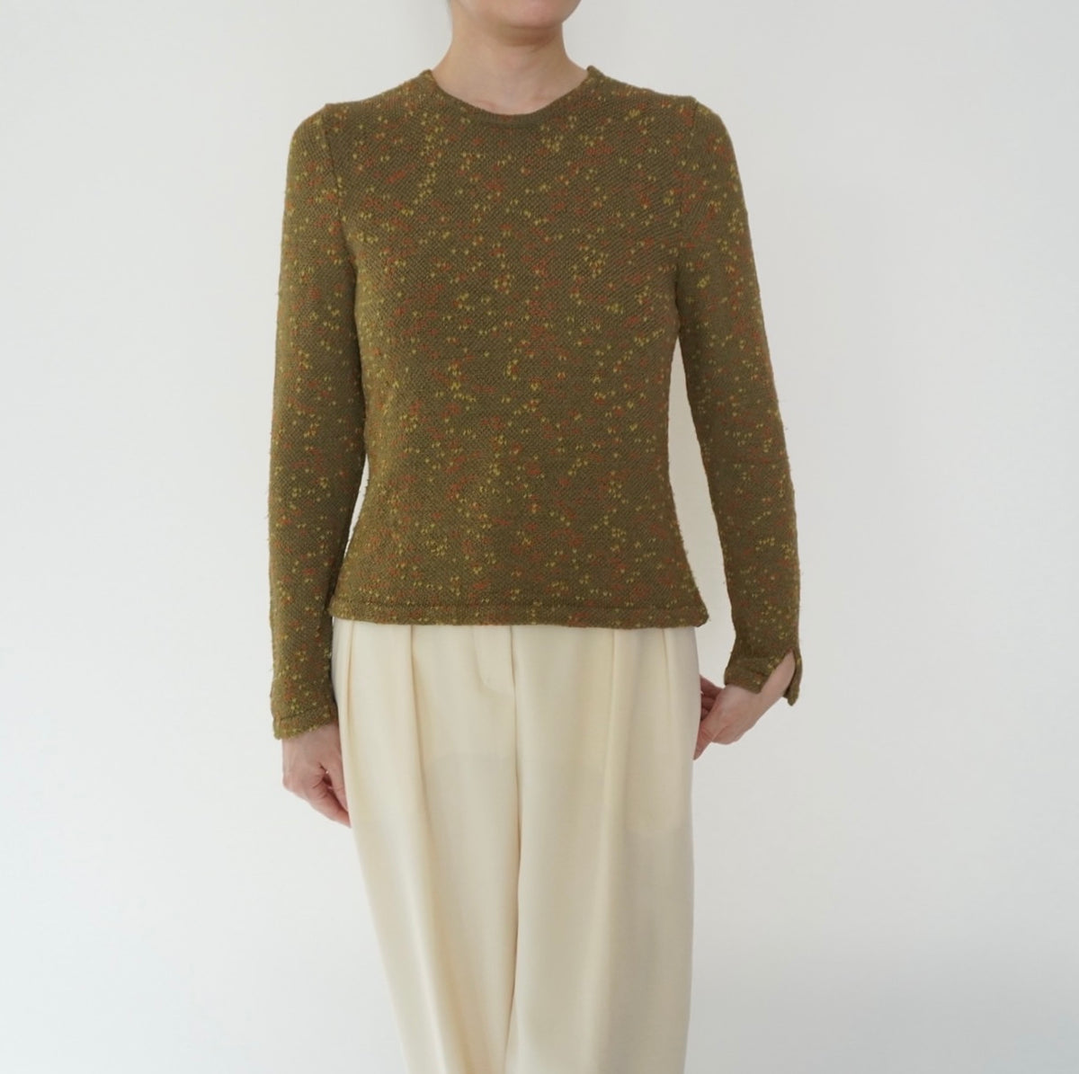 90s Mix Knit Top Made in USA