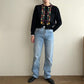 80s Embroidery Knit Cardigan