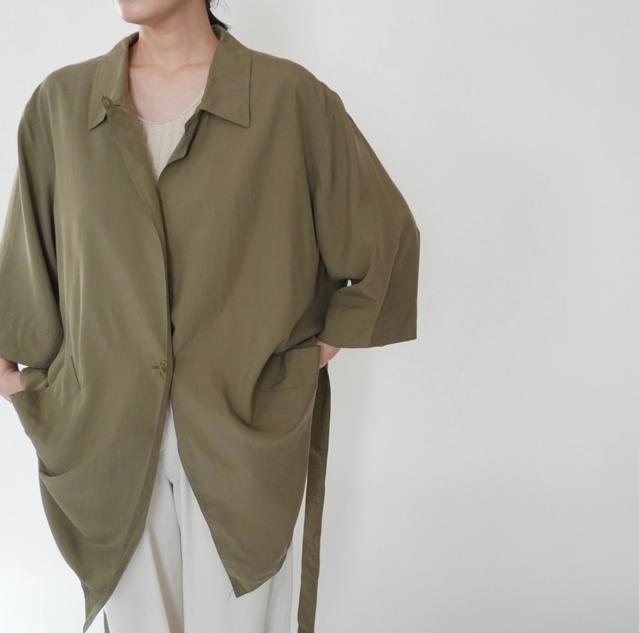 80s Silk Light Jacket Made in Italy