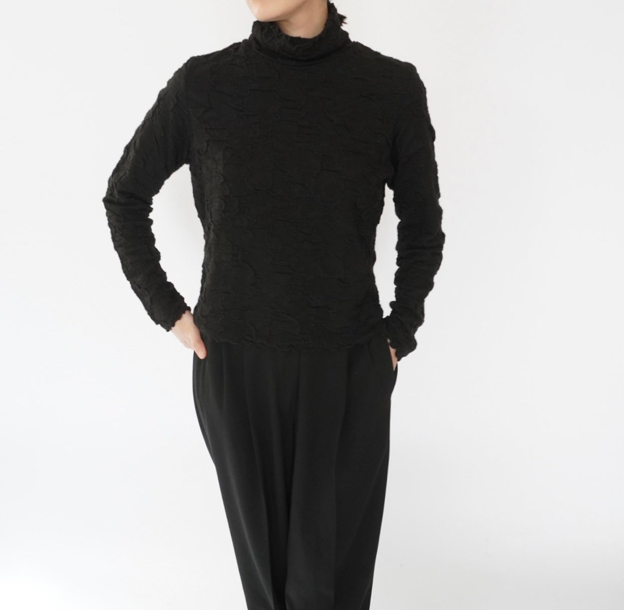 90s Pleated Top Made in USA