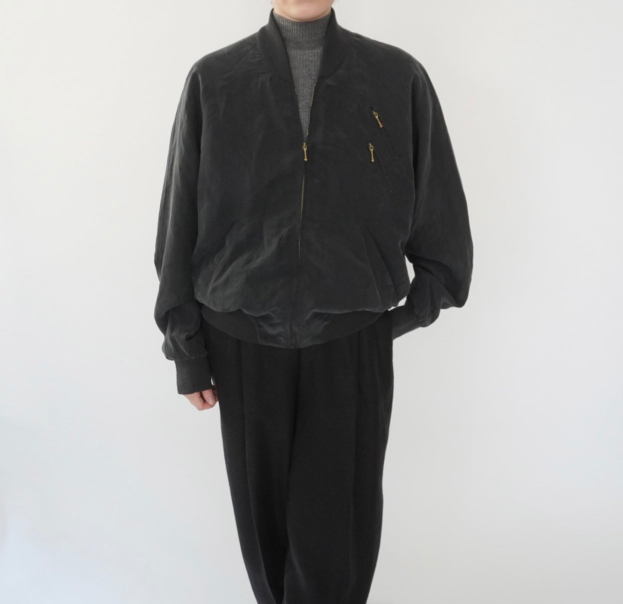 90s EURO Silk Design Light Jacket