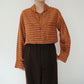 80s EURO Striped Blouse