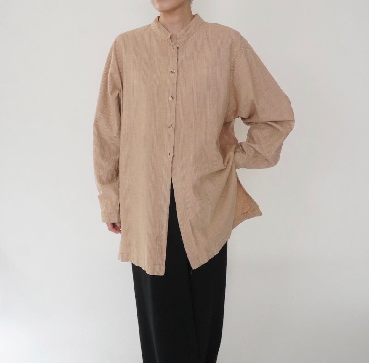 90s Linen x Cotton Shirt Made in USA