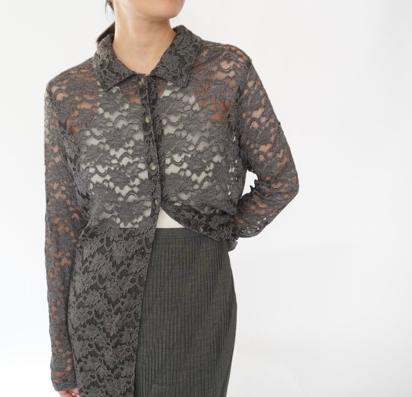 90s EURO Lace Shirt