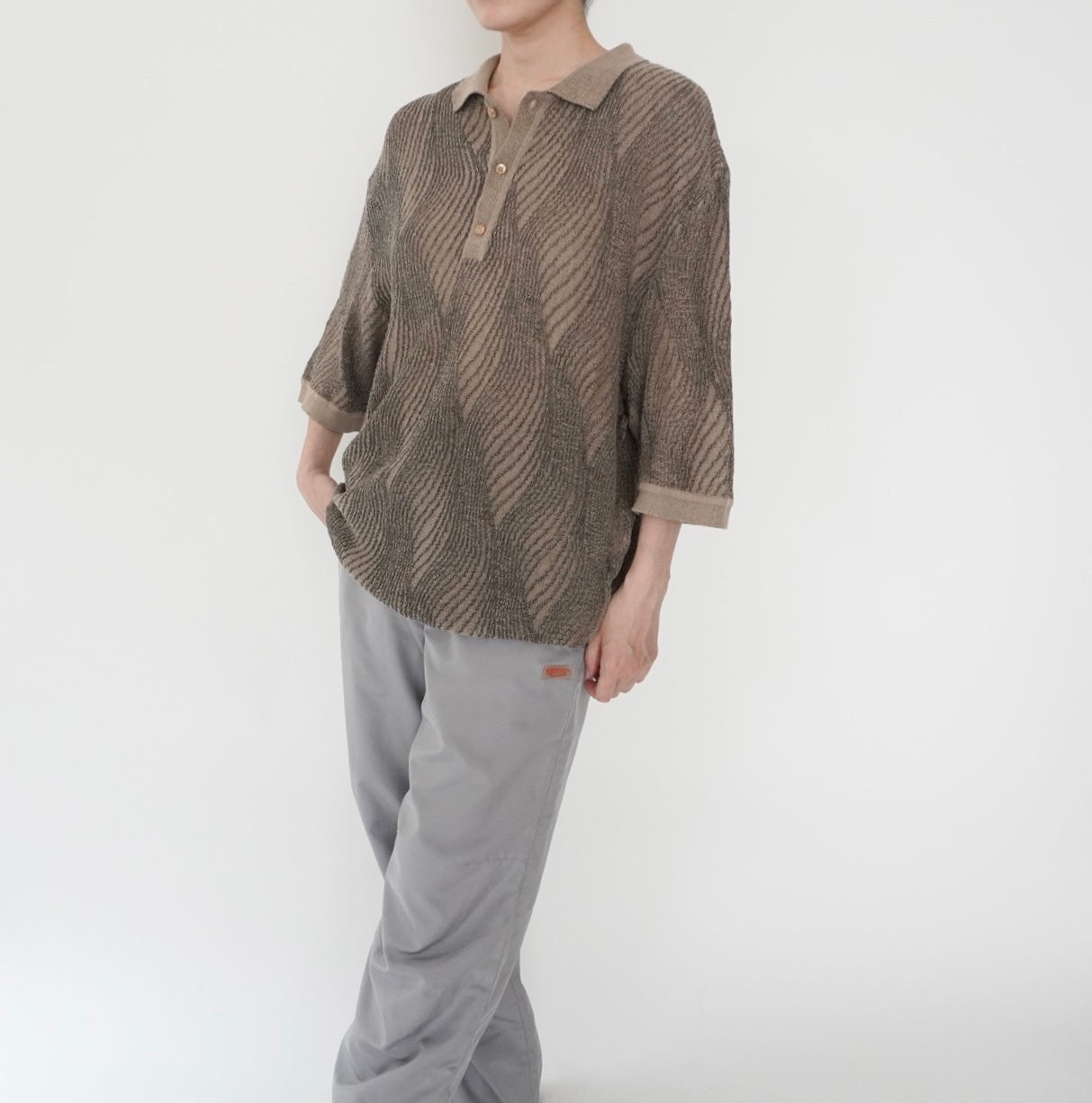 90s Pattern Top Made in USA