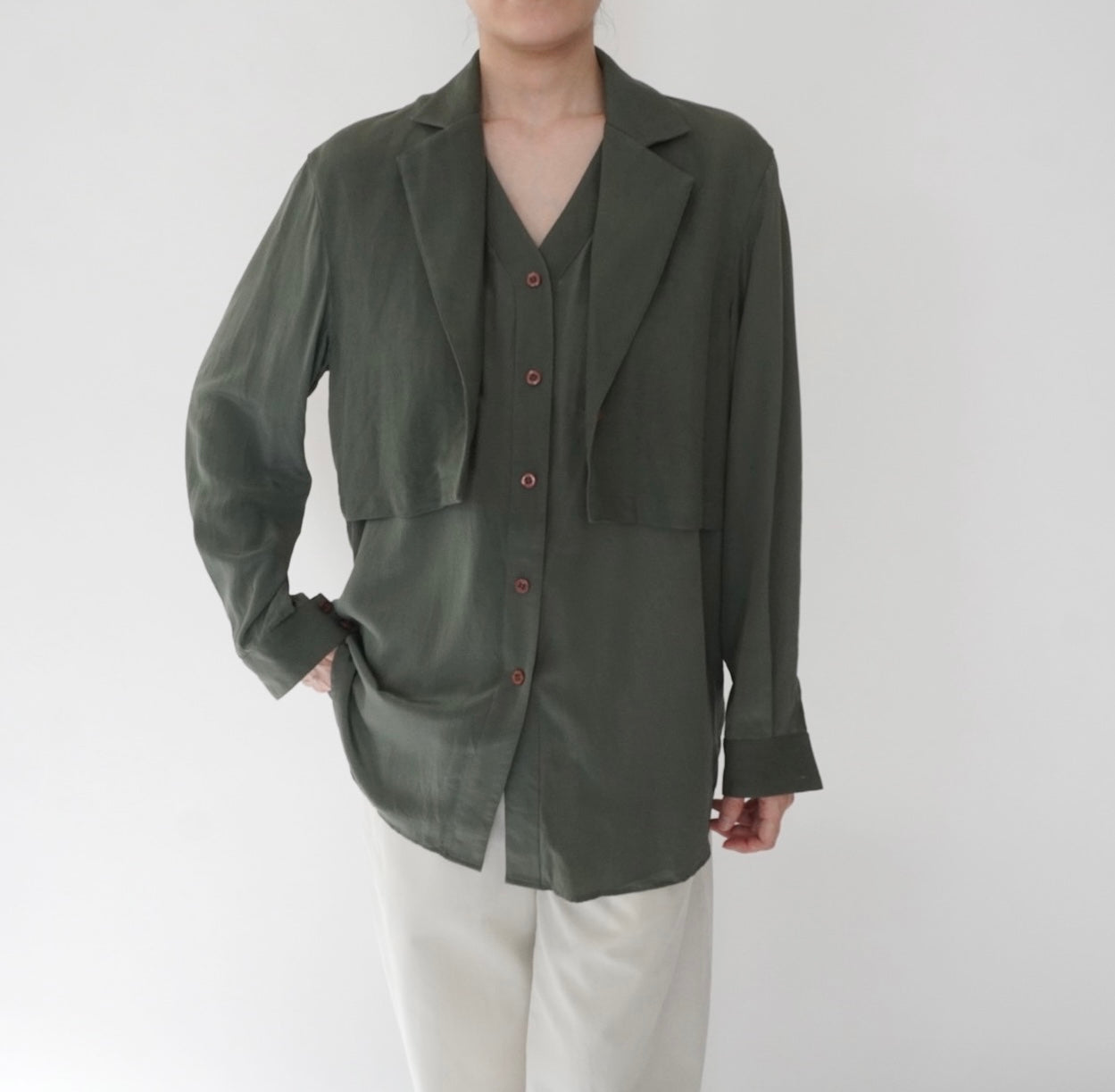 90s Silk Design Shirt