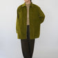 90s Velour Zip Shirt Jacket