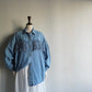 90s Fringe Design Denim Shirt Made in USA
