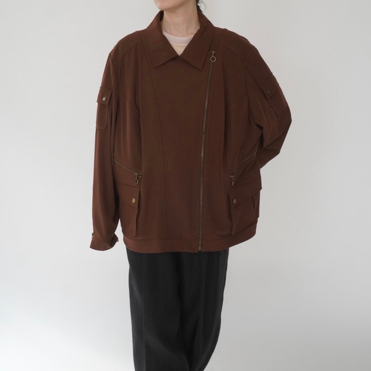90s Design Brown Jacket