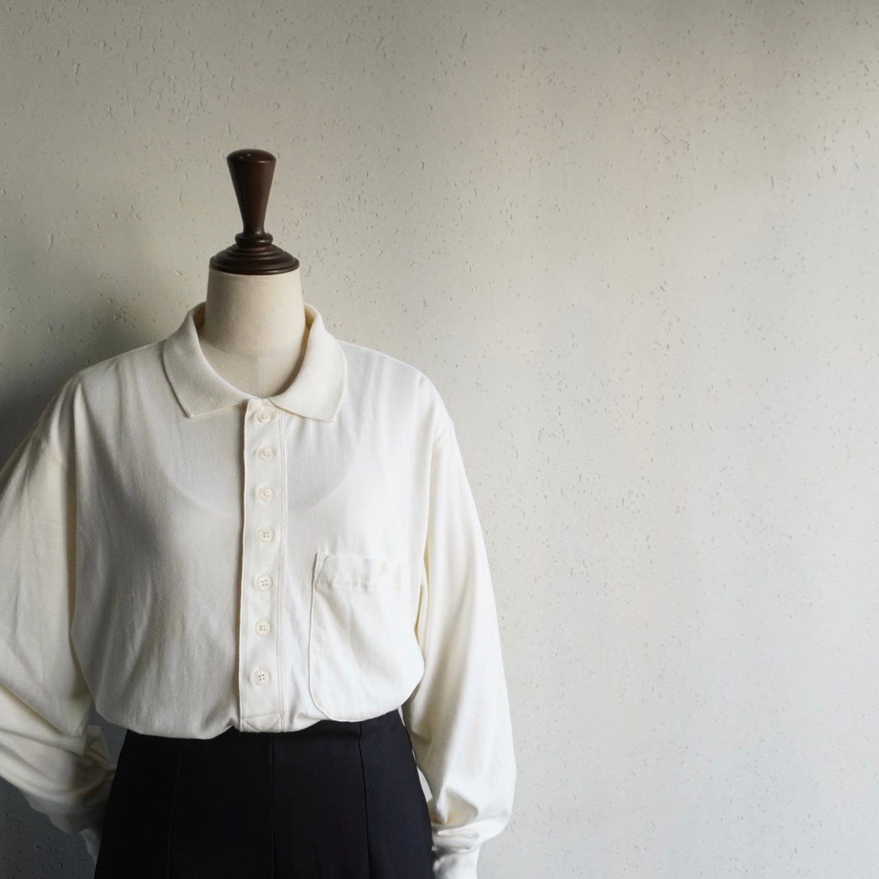 90s Ivory Cotton Top