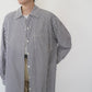 90s "GAP" Striped Long Cotton Shirt