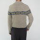 90s Pattern Zip Knit Made in USA