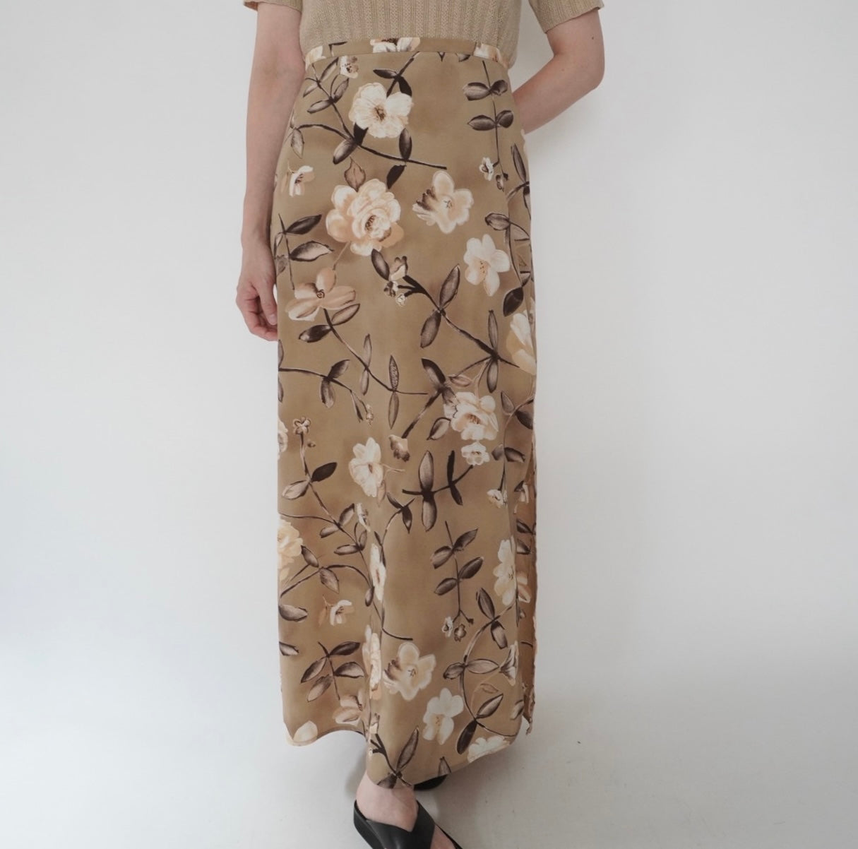 90s Floral Print Skirt Made in USA